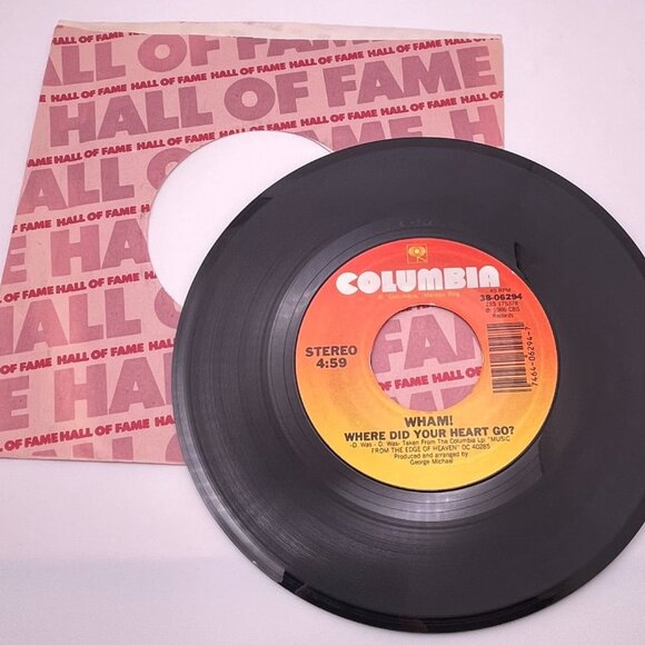 Wham! Where Did Your Heart Go? / Wham Rap '86 Pop 45 1986 Columbia 38-06294 - Picture 3 of 6